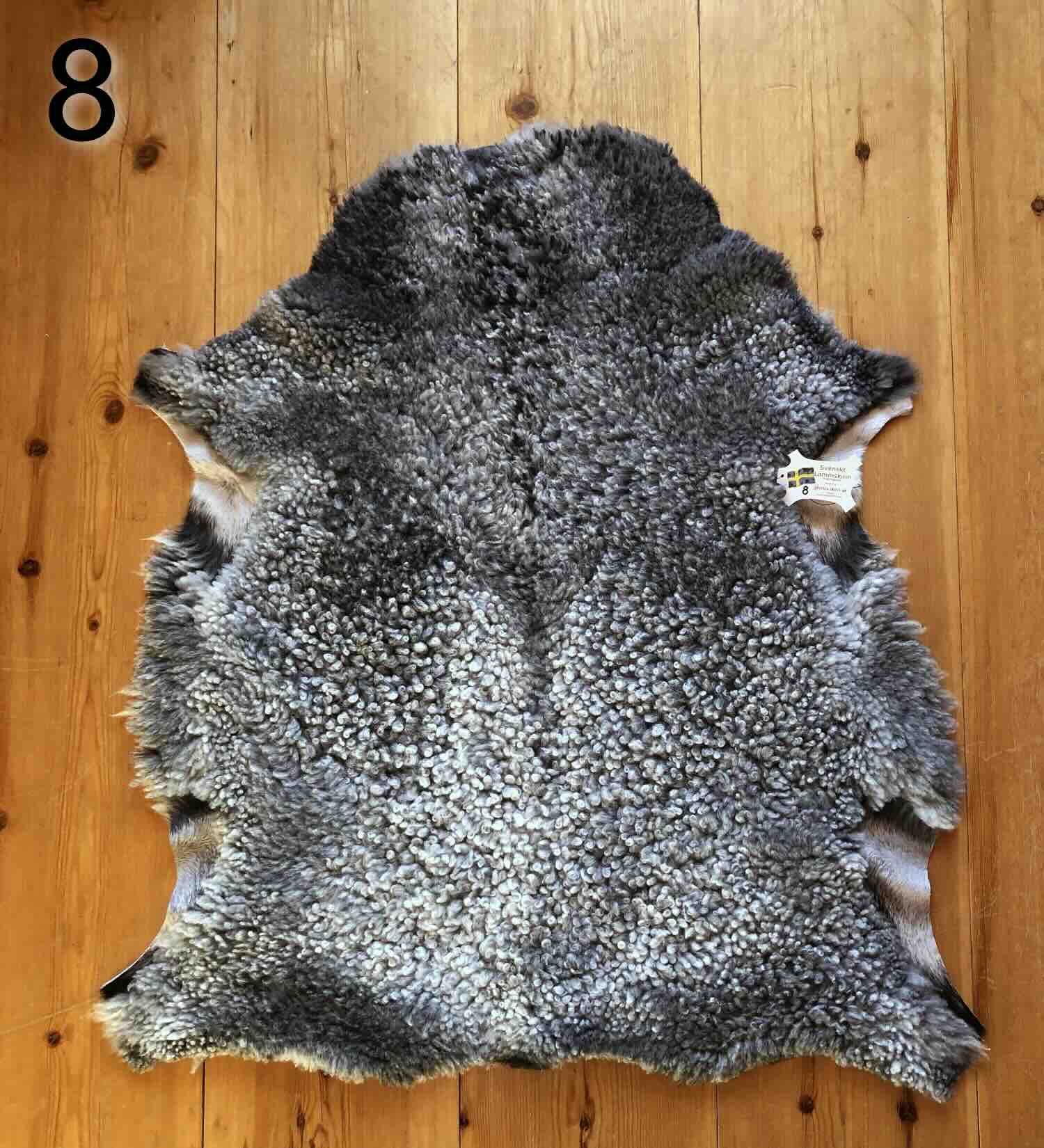 Klippt lammskinn nr 8